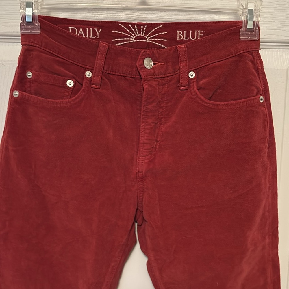 Daily Blue by Adriano Goldschmied Manya Brushed Corduroy Straight Jeans Sz. 25